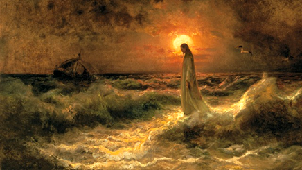 Jesús camina sobre el agua