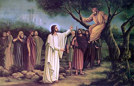 Jesús y Zaqueo