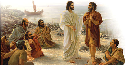 Jesús habla con Simón Pedro