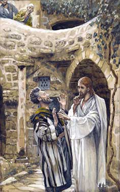 Jesús cura a un mudo