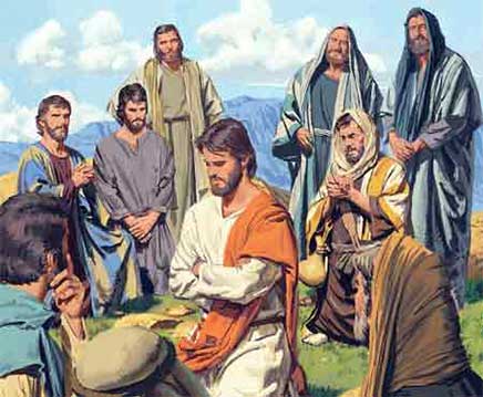Jesús ora por sus discípulos
