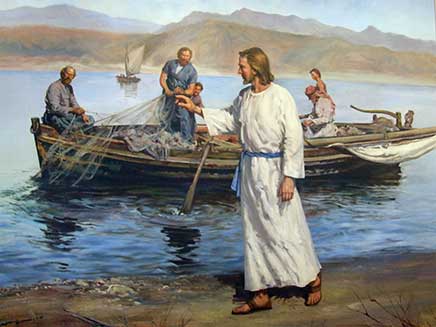 Jesús llama a cuatro pescadores
