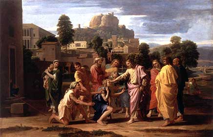 Jesús sana un ciego en Betsaida