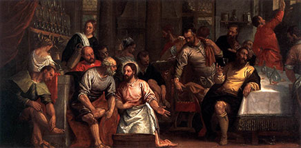 El lavado de los pies de los discípulos