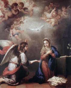Un ángel anuncia el nacimiento de Jesús