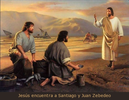 Jesús encuentra a Santiago y Juan Zebedeo