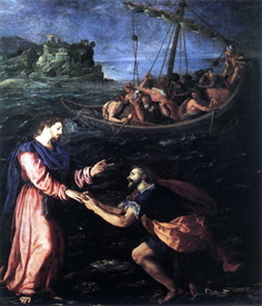 Jesús camina sobre el agua