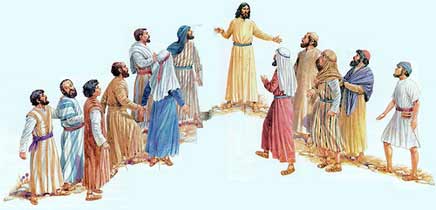 Jesús escoge a los doce apóstoles
