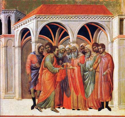 Judas traiciona a Jesús