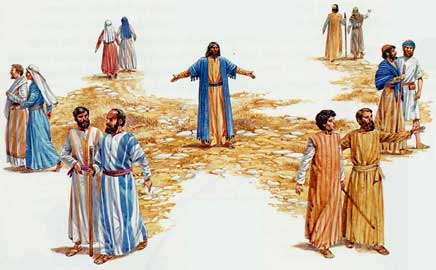 Jesús envía a discípulos a anunciar el reino de Dios
