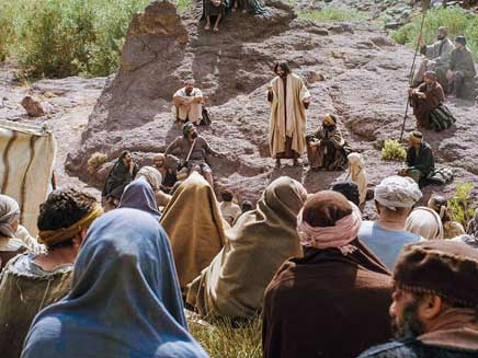 Jesús lleva a los apóstoles a un lado para descansar