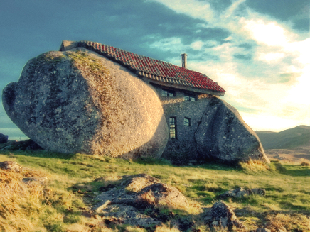 Casa construida sobre roca