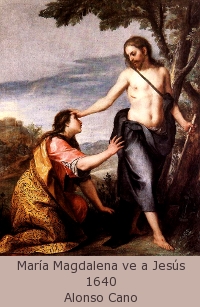 María Magdalena ve a Jesús