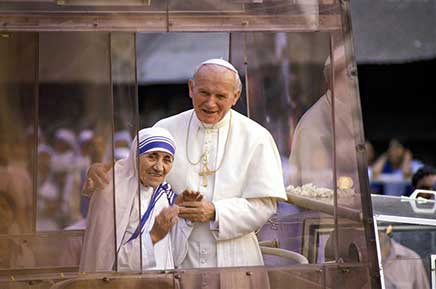 santa Madre Teresa y san Juan Pablo II santa Madre Teresa y san Juan Pablo II