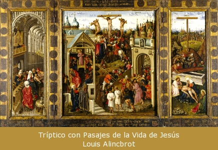 Tríptico con Pasajes de la Vida de Jesús