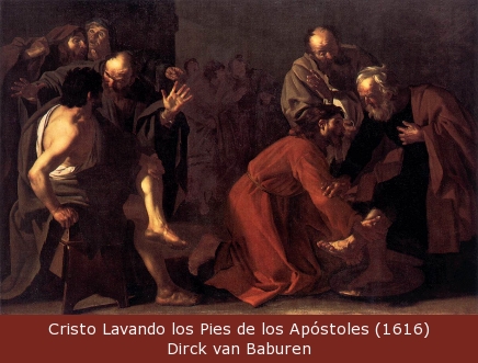 Cristo Lavando los Pies de los Apóstoles