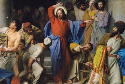 Jesús expulsa del Templo a los vendedores