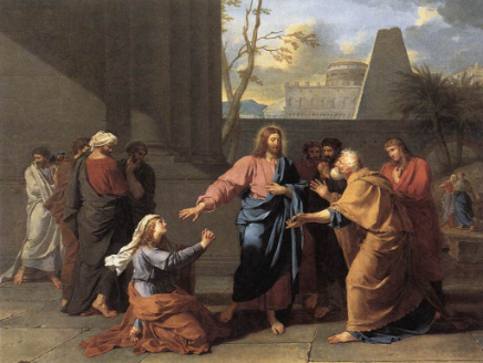 Jesús sana a la hija de una pagana