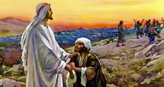 Jesús cura a diez leprosos