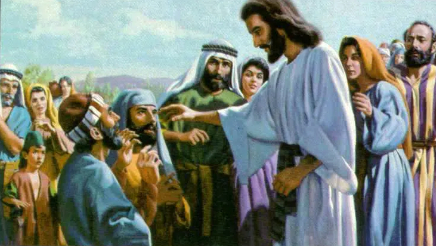Jesús cura a dos ciegos