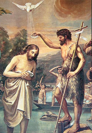 Jesús es bautizado