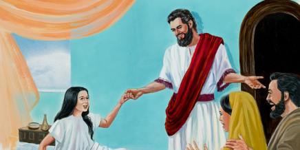 Jesús resucita a una niña