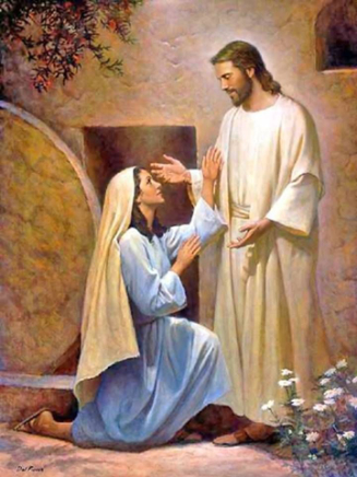 María Magdalena ve a Jesús