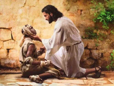Jesús cura a un leproso
