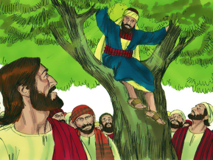 Jesús ve a Zaqueo