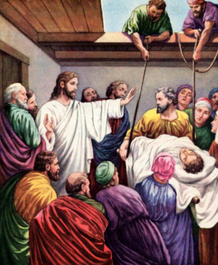 Jesús cura a un paralítico