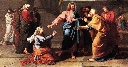 Jesús cura la hija de una sirofenicio