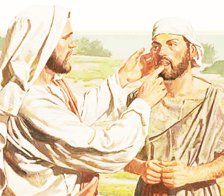 Jesús cura a un sordomudo Jesús cura a un sordomudo